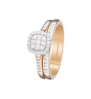 Duo-Ring Mein liebster Wunsch - Gelbgold 375/1000