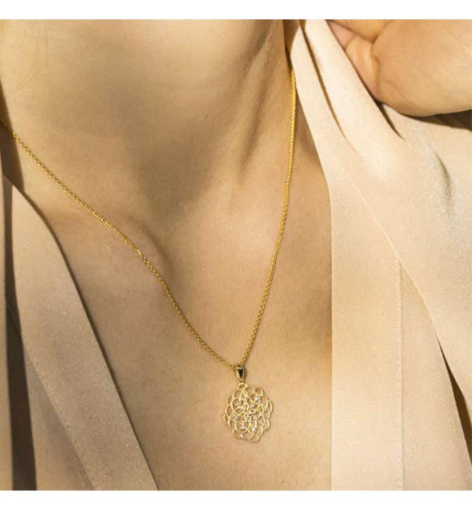 Ciondolo Dentelle - Oro giallo 375/1000