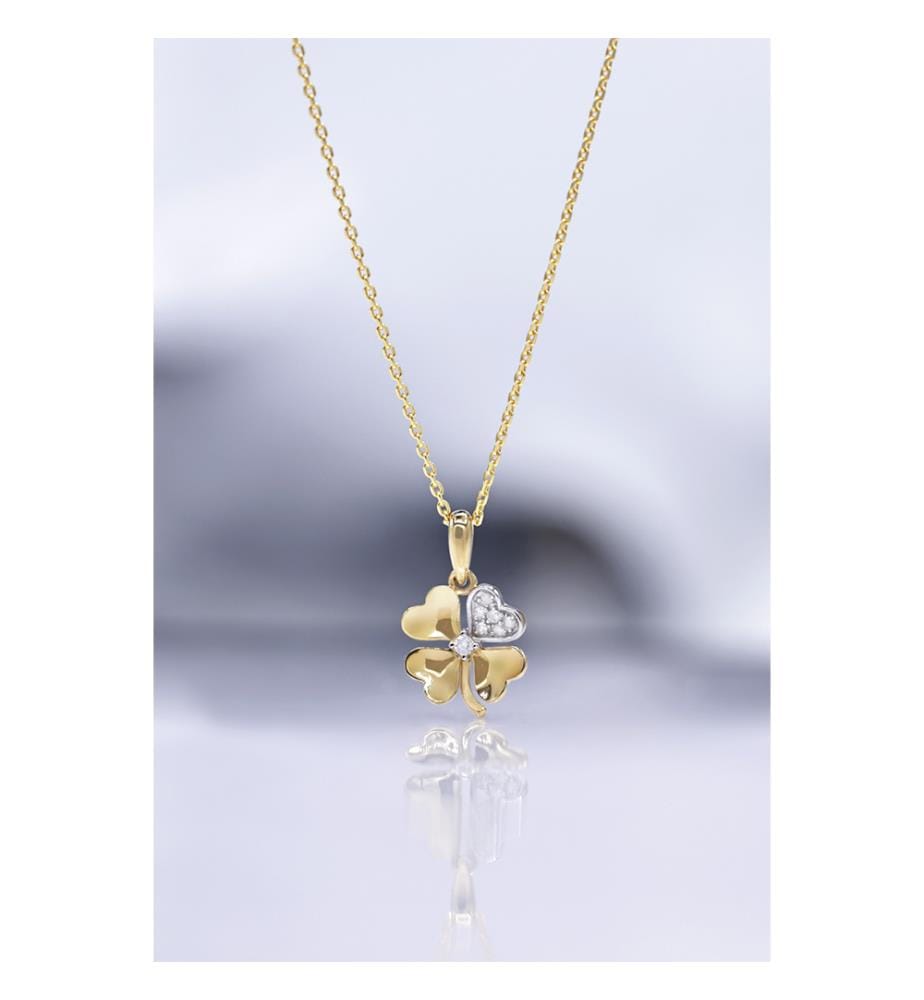 Pendentif Dites-le avec une Fleur - Or Jaune 375/1000