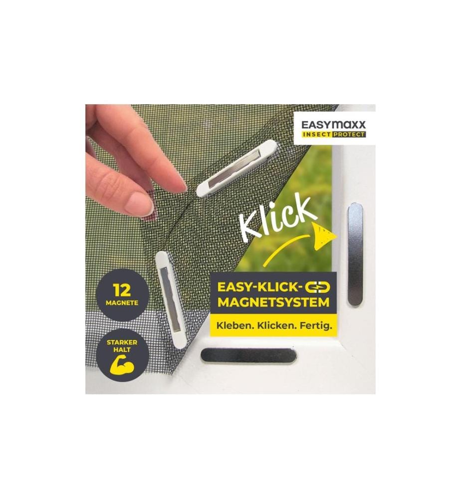 EASYMAXX - Fliegengitter Magic Click 1.5 x 1.3 m
