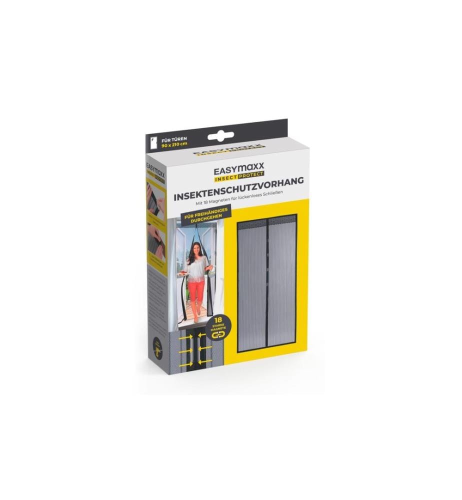 EASYMAXX - Fliegengitter Magic Click, 90 x 210 cm