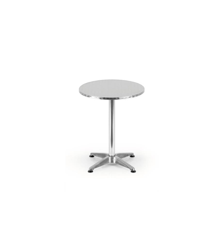 EASYMAXX - Bartisch klappbar, 115 x 60 cm, Silber