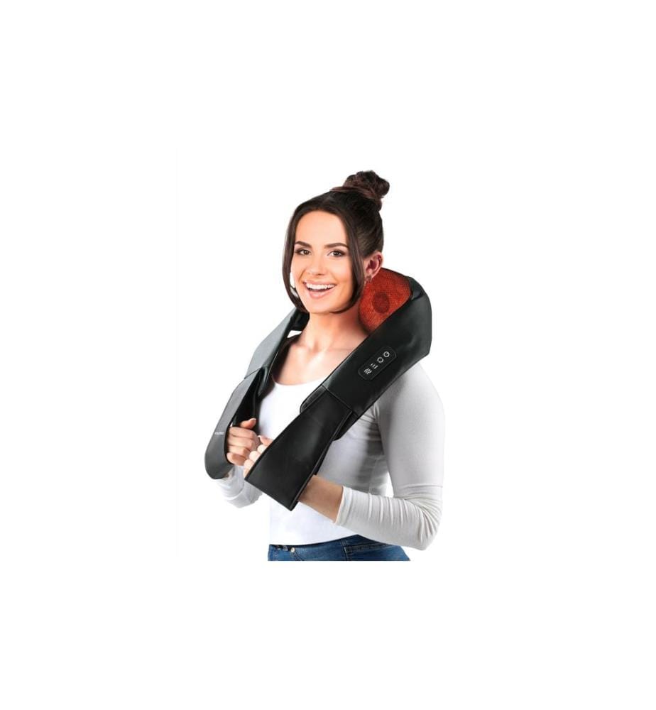 VITALmaxx - Coussin de massage cervical 12 V, Noir