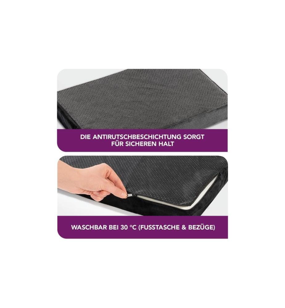 VITALmaxx - Repose-pied 43 x 29 x 15 cm, noir