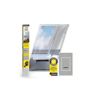 EASYMAXX - Moskitonetz Dachfenster Magic Fit 160 x 100 cm, Weiss
