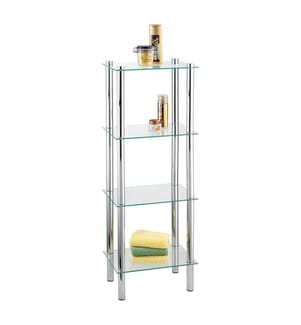 Regal - Silber und Transparent