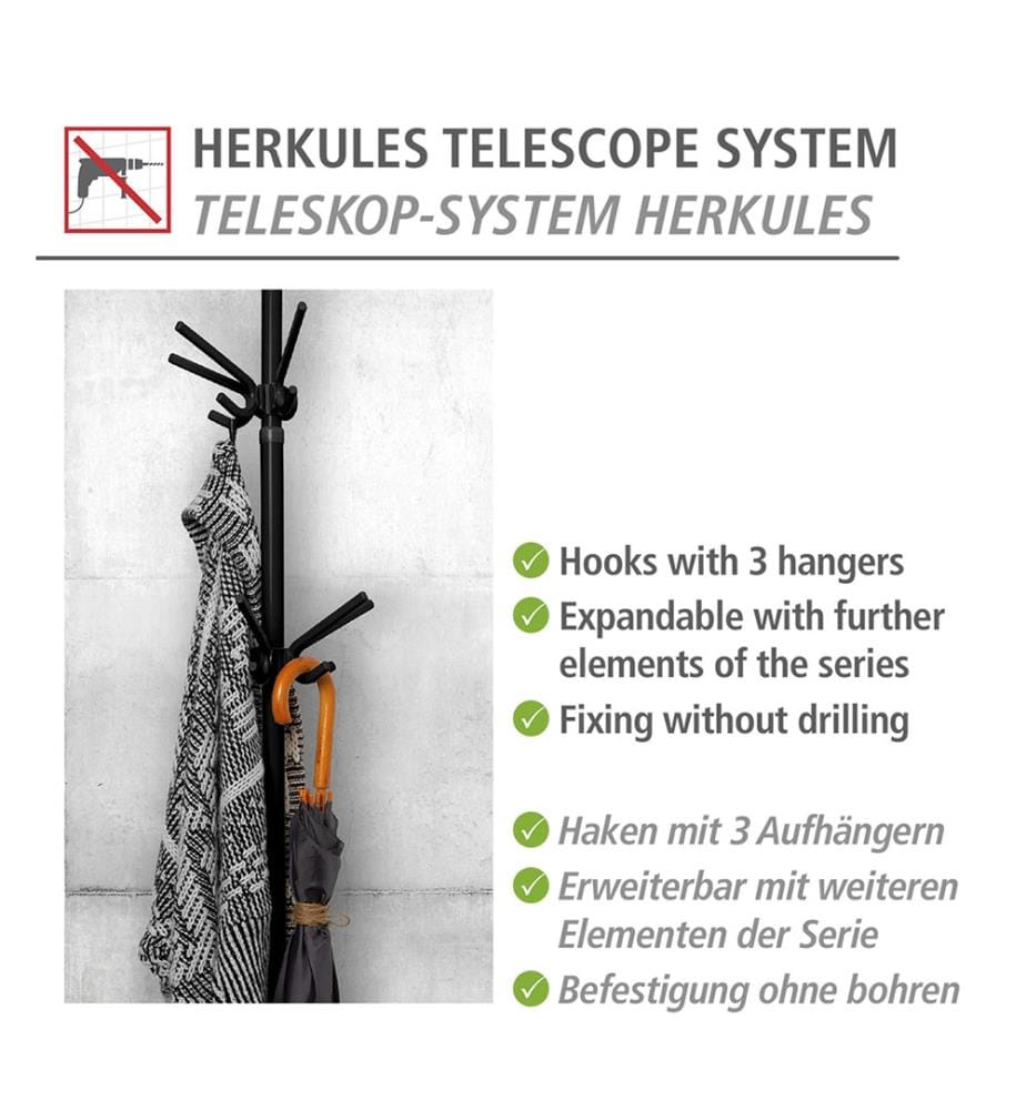 3er-Set Haken für Teleskopsystem