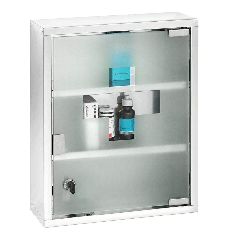 Apothekerschrank aus Edelstahl