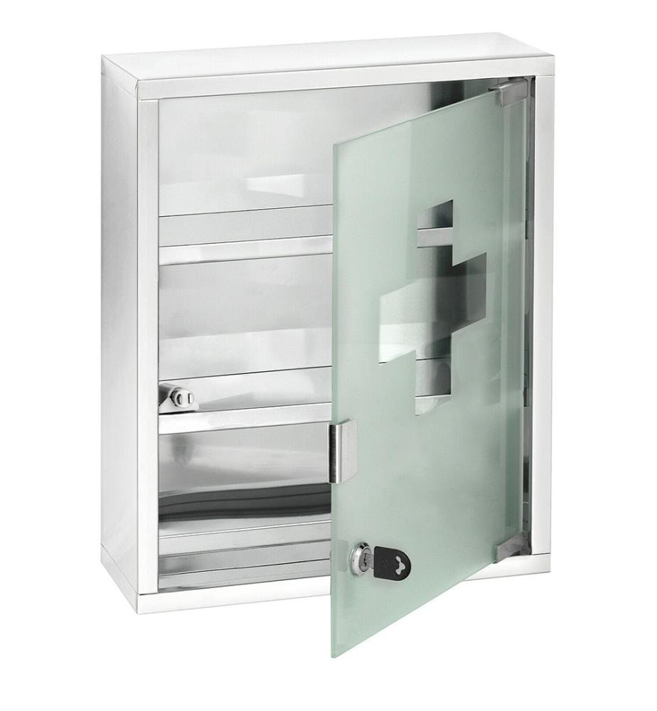 Apothekerschrank aus Edelstahl