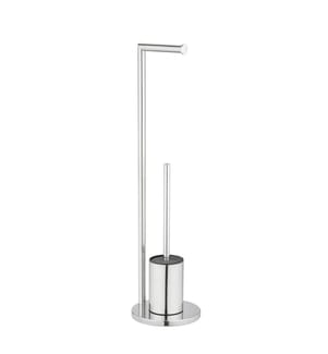 Stand-WC-Set mit Papierhalter und Bürste