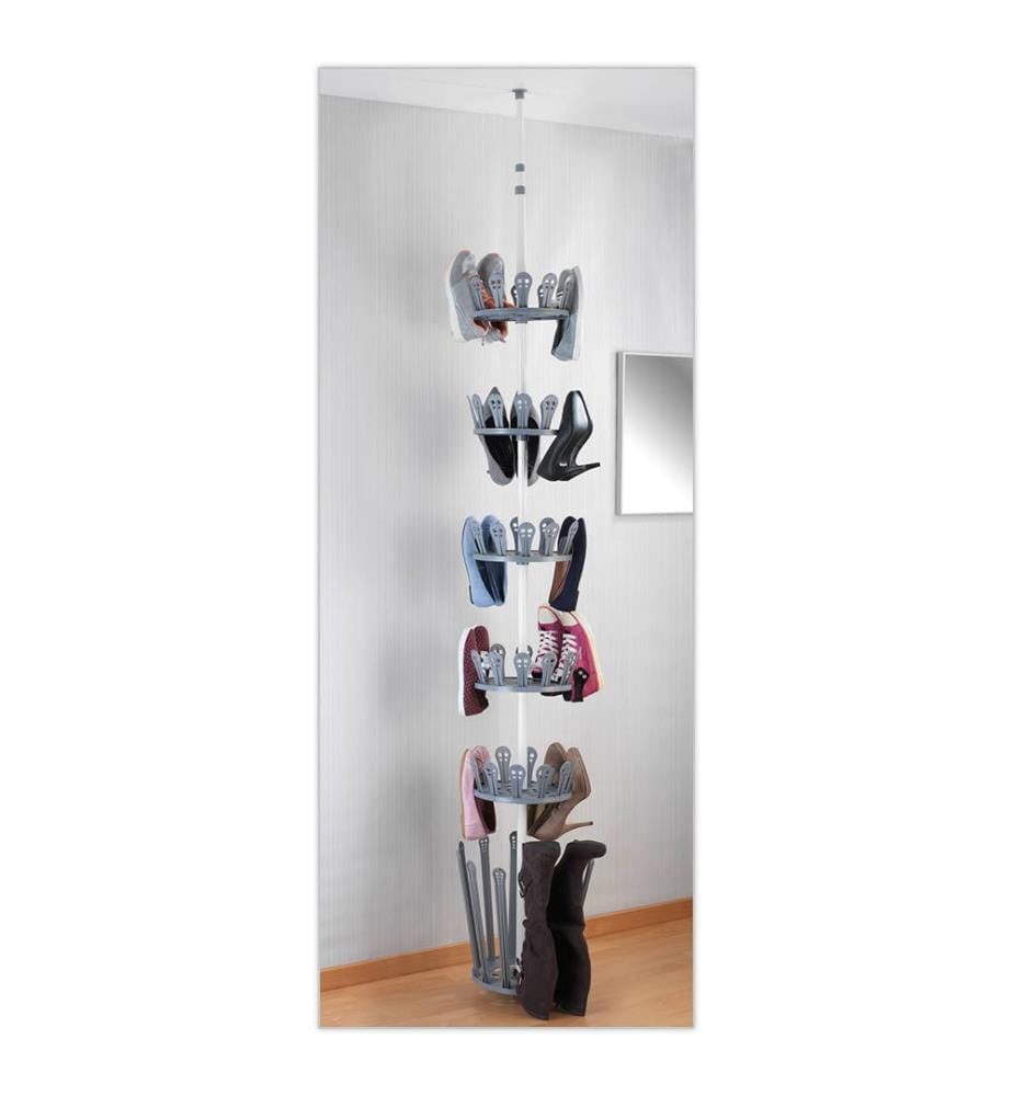 Teleskopregal für 12 Paar Schuhe