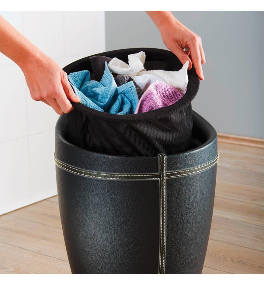 Hocker Wäschetruhe - Schwarz