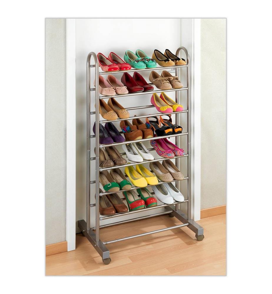 Schuhregal 10 Paar mit Rollen