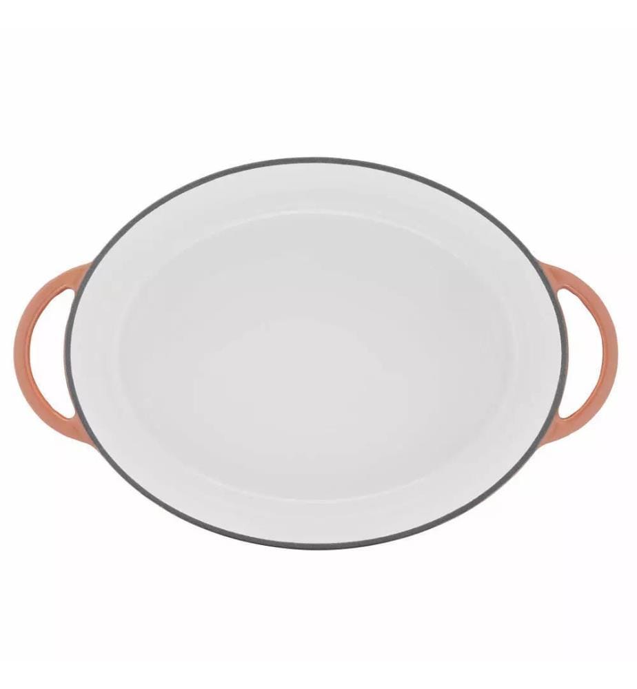 Ovale Cocotte aus Terrakotta 34 x 26 cm