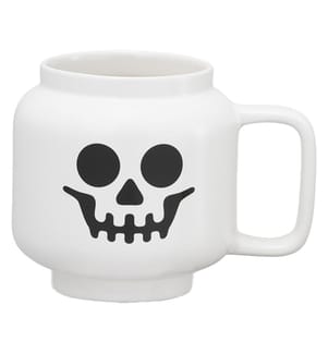 Keramikbecher Skelett 255 ml - Weiss