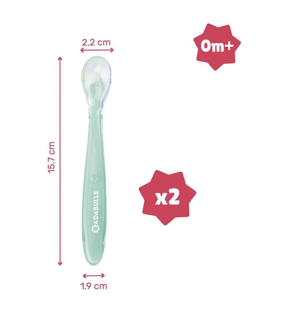 Set aus 2 Silikonlöffeln