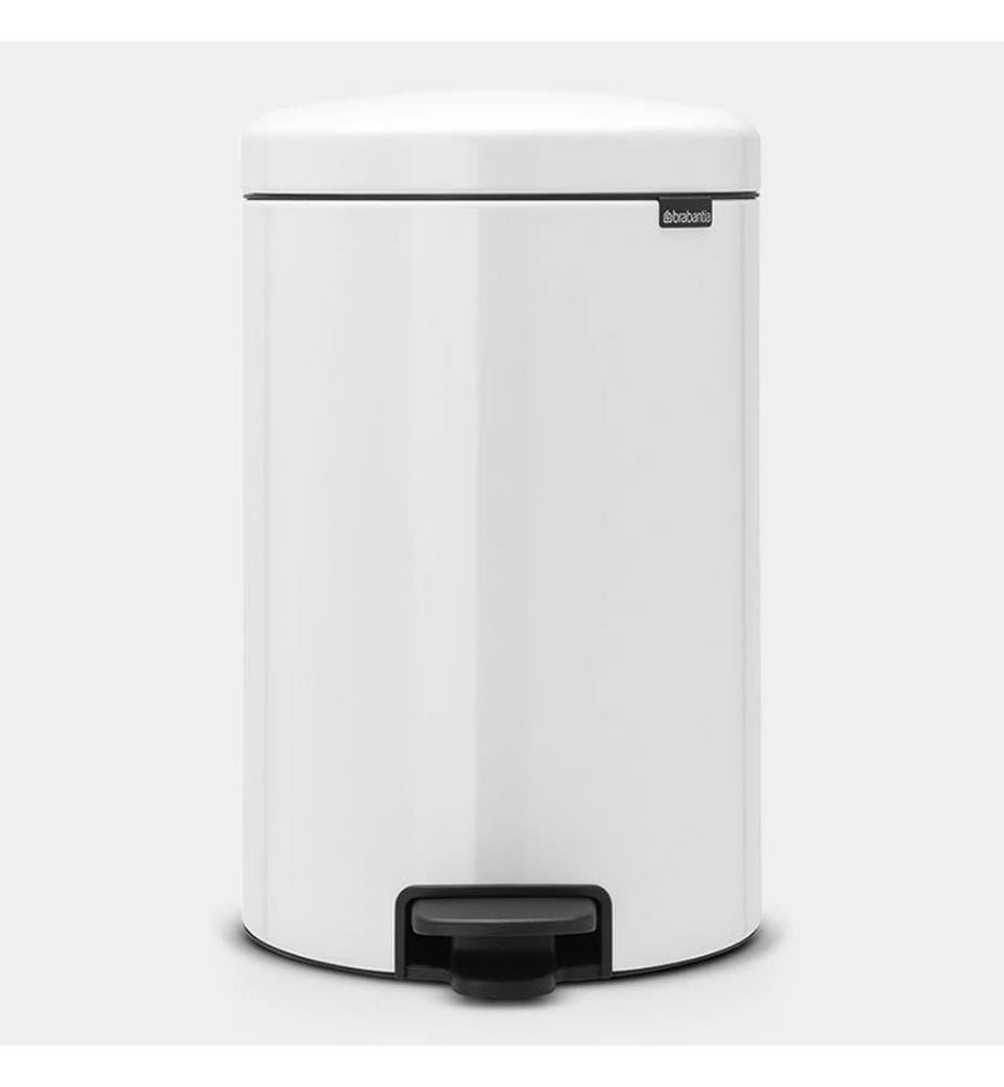 20L Pedal-Abfalleimer - Weiss