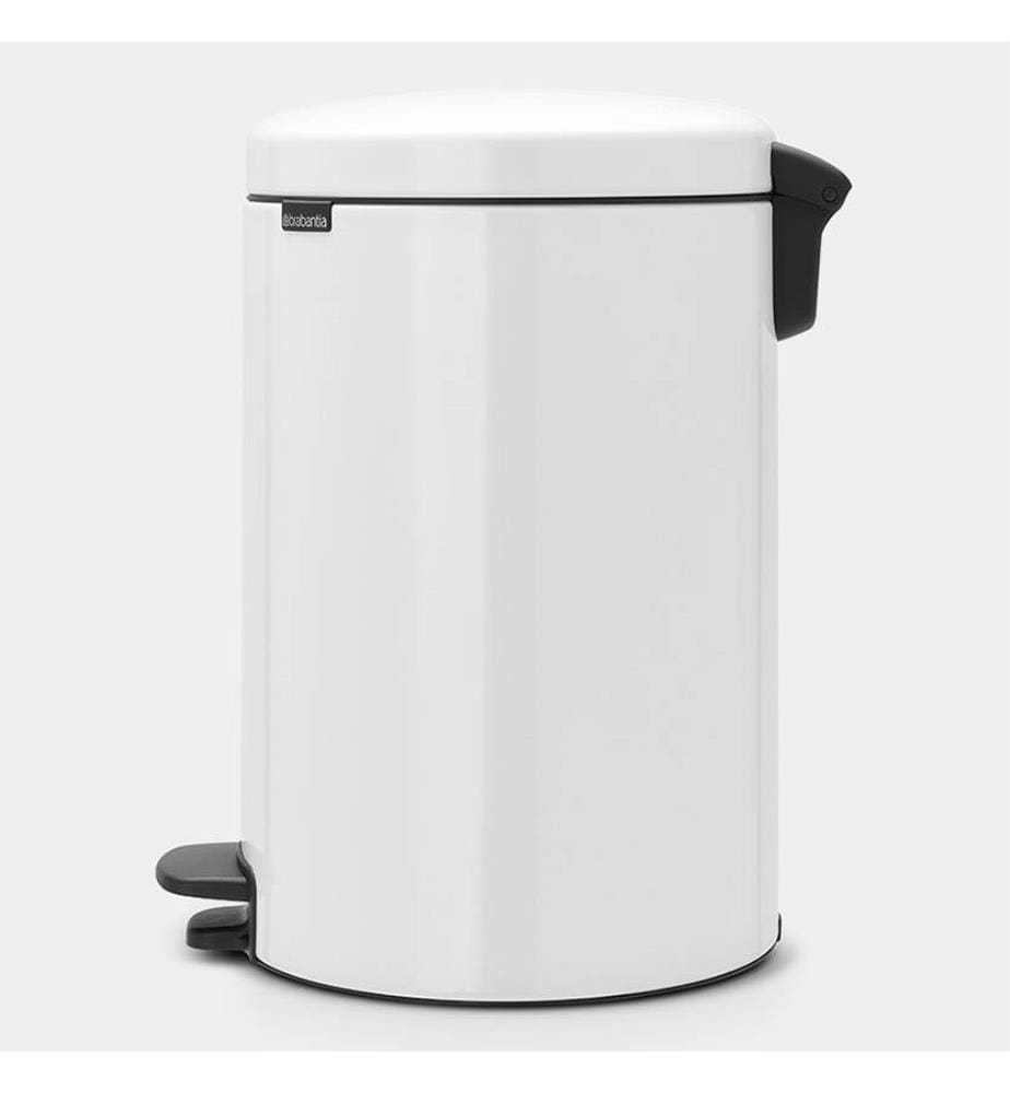 20L Pedal-Abfalleimer - Weiss