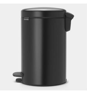 Pedal-Abfalleimer 12 L - Schwarz