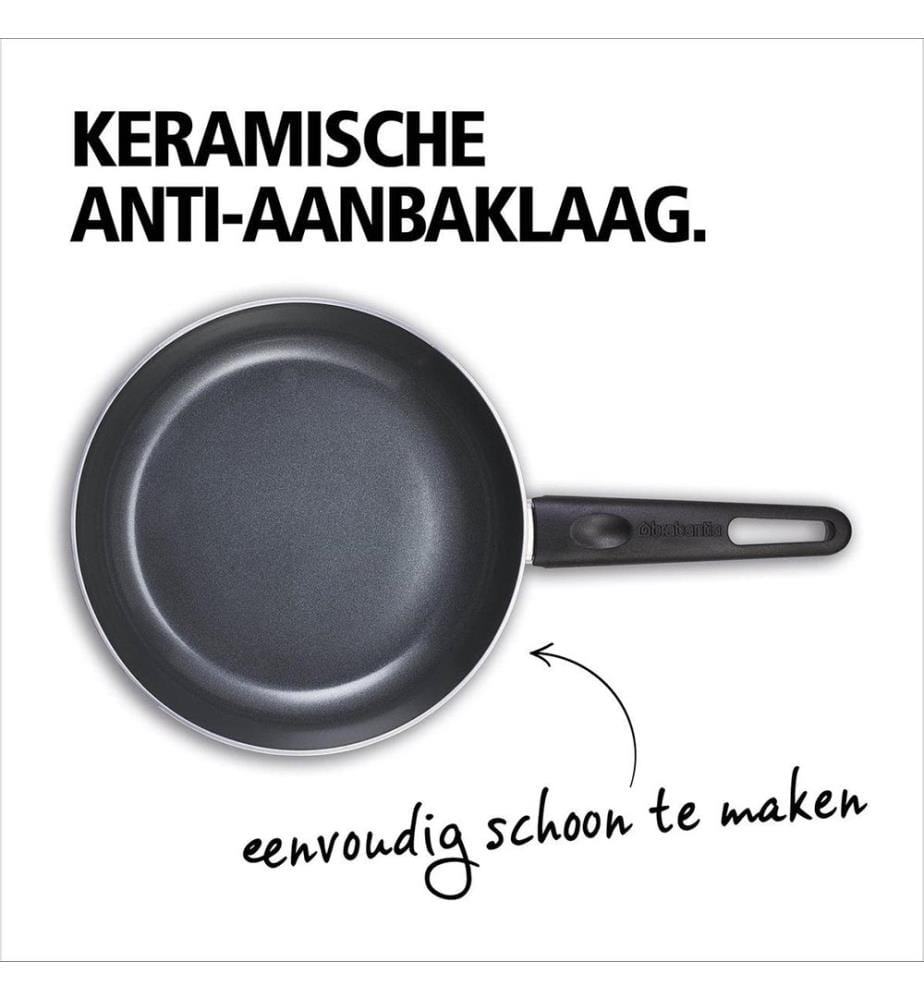 Bratpfanne 20 cm - Silber/Schwarz