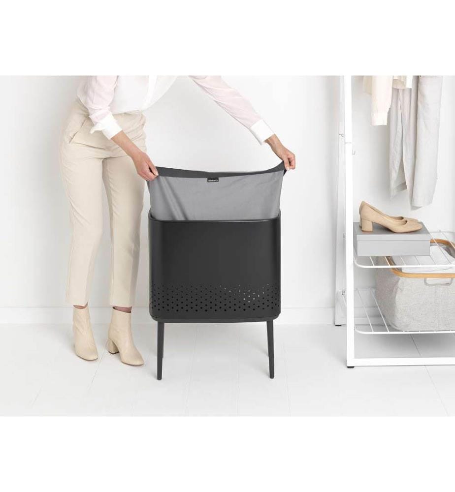 60 L Wäschebox - Mattschwarz