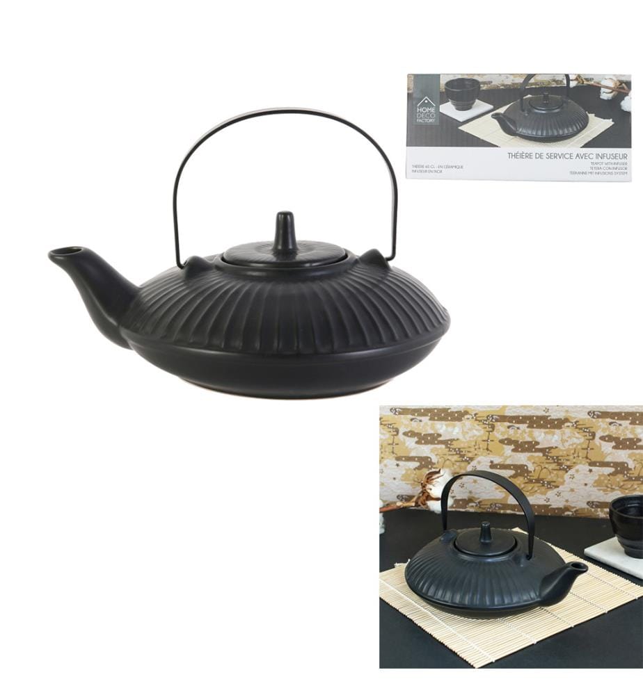 Teiera in ceramica 60 cl - Nero