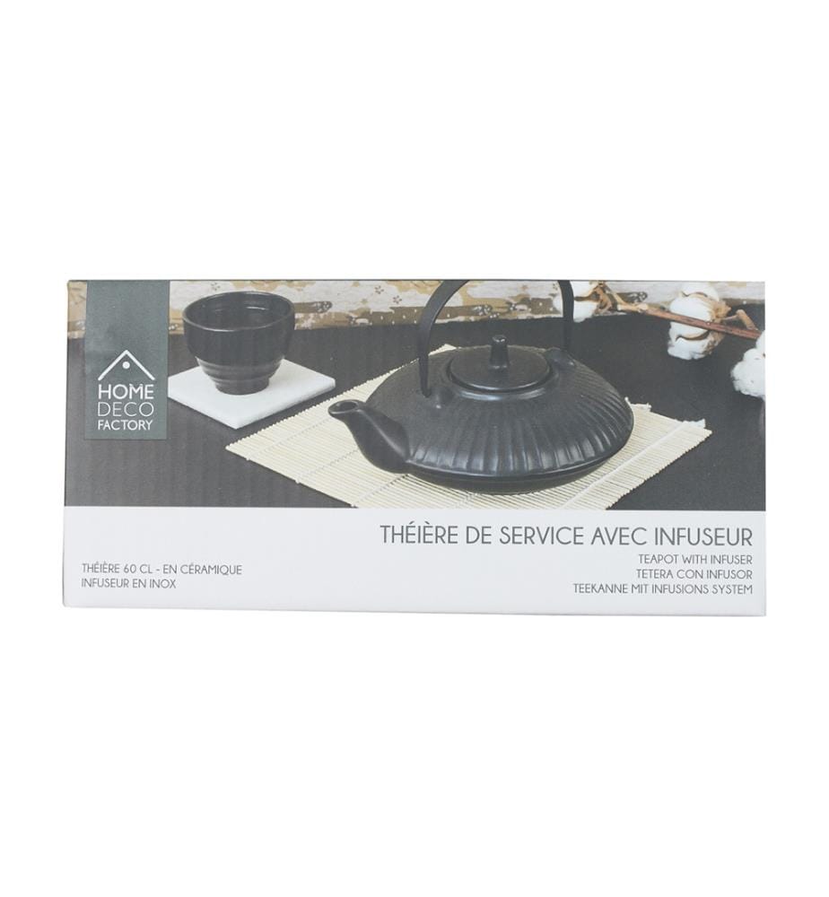 Teiera in ceramica 60 cl - Nero