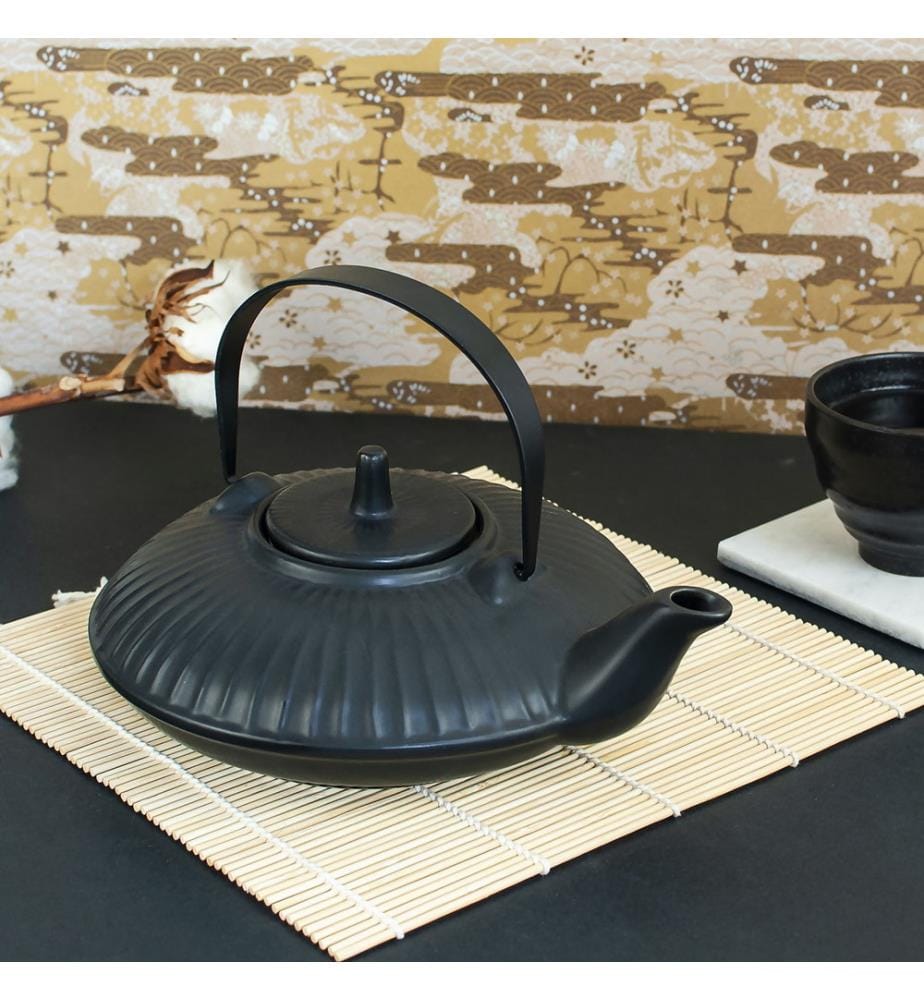 Teiera in ceramica 60 cl - Nero