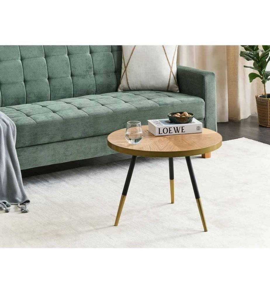 Runder Couchtisch - Helles Holz