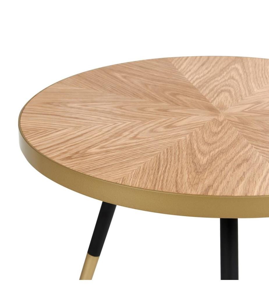 Runder Couchtisch - Helles Holz