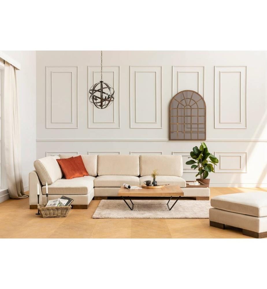 Ecksofa - Beige