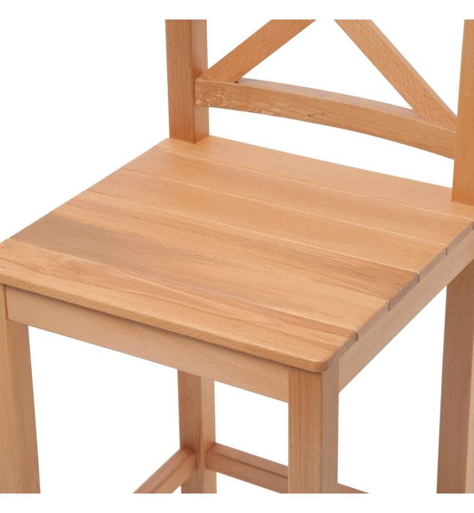 Hocker aus Massivholz