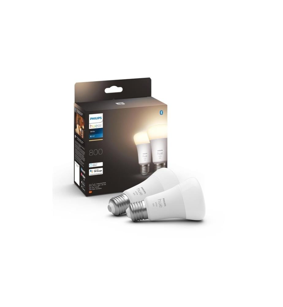Packung mit 2 Glühbirnen E27 LED 800 lm