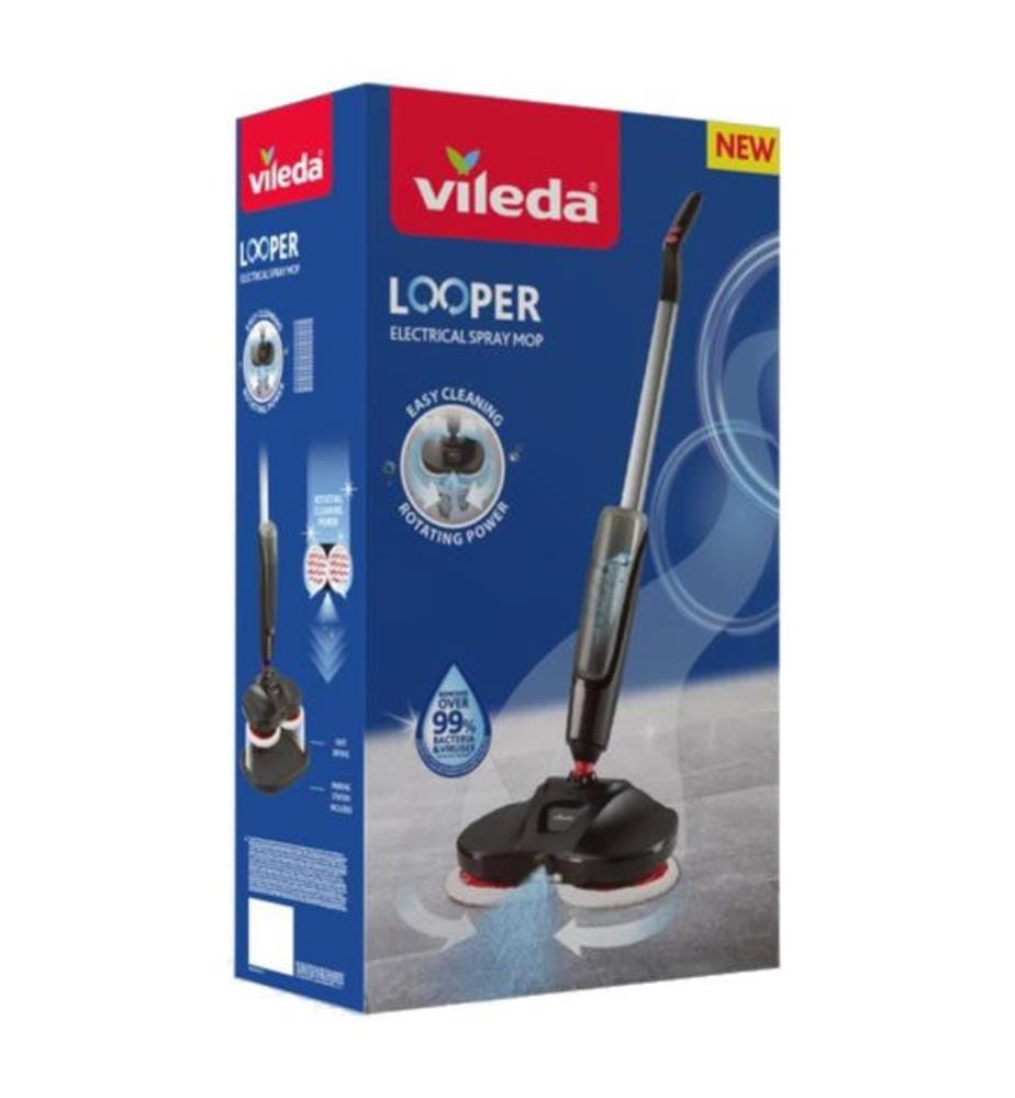 Mocio elettrico con spray - Nero