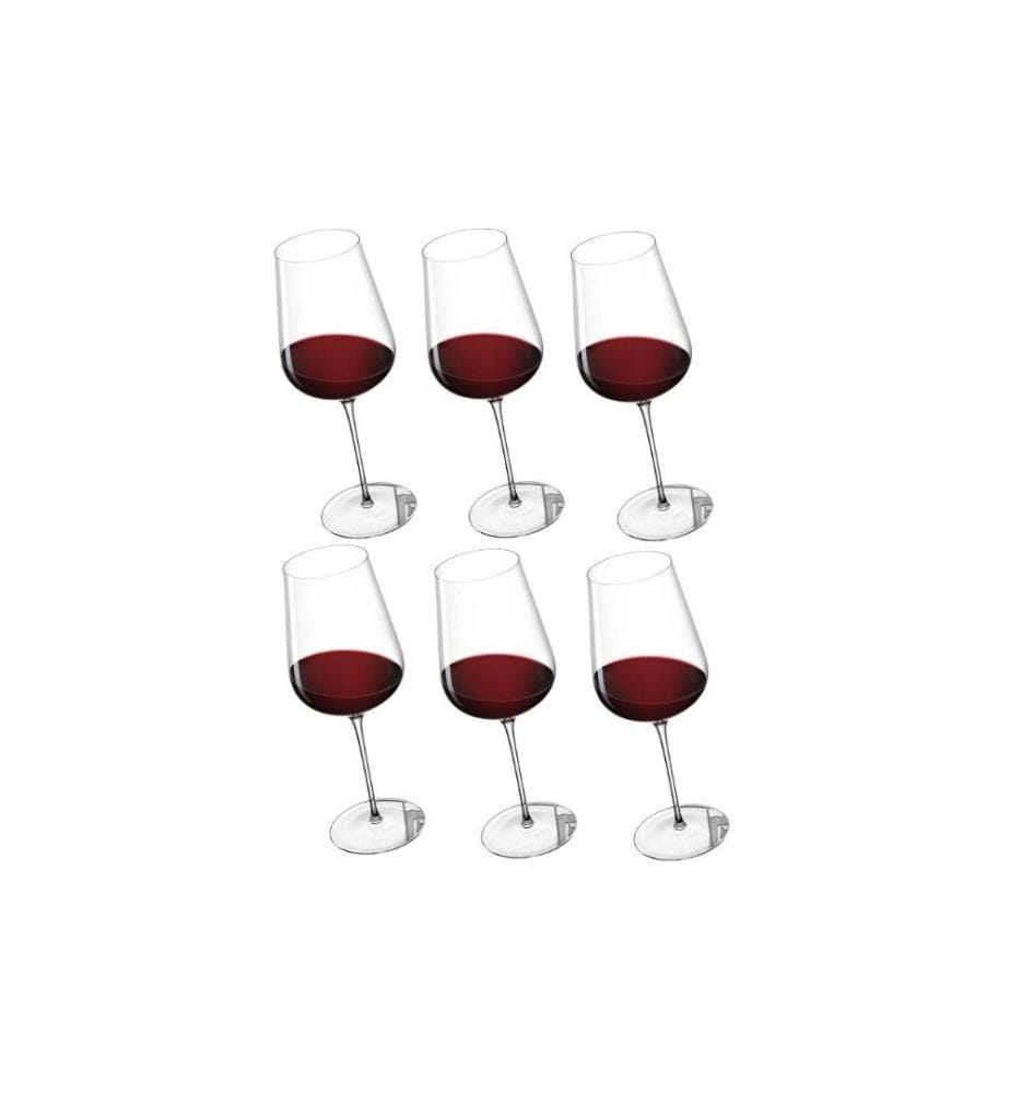 6er-Set Rotweingläser 74 cl - Transparent