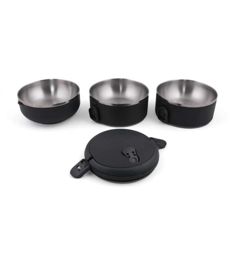Set Lunch Box 3-teilig aus Edelstahl