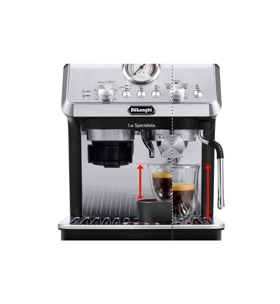 Espressomaschine mit integrierter Mühle - Silber