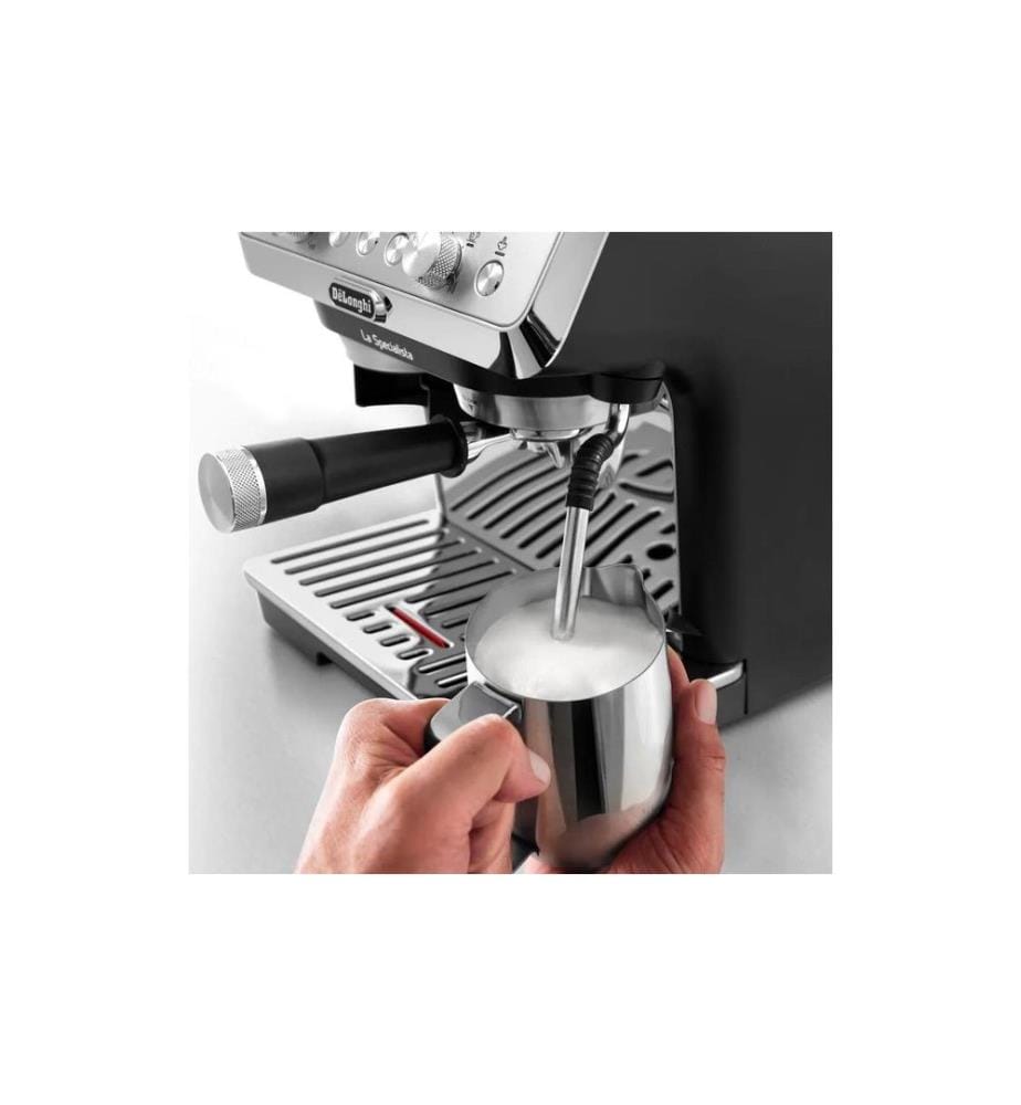 Espressomaschine mit integrierter Mühle - Silber