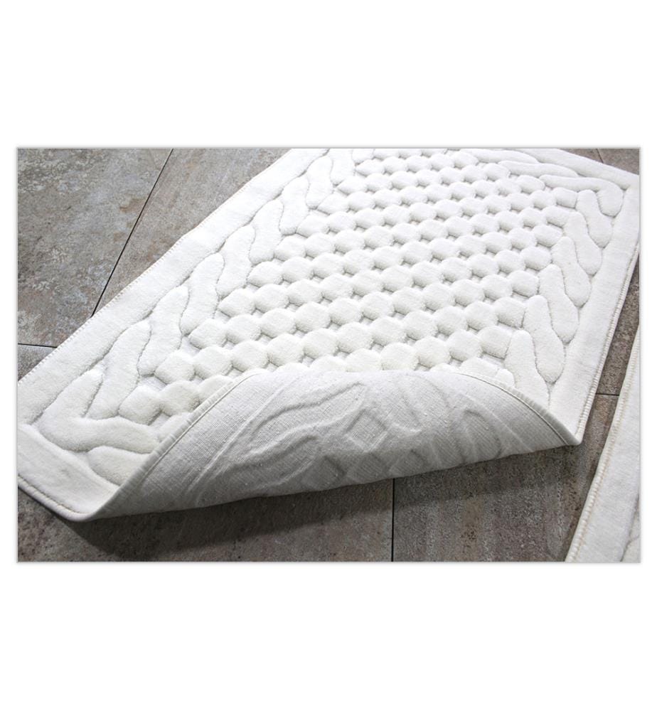 2er-Set Badematten - Creme