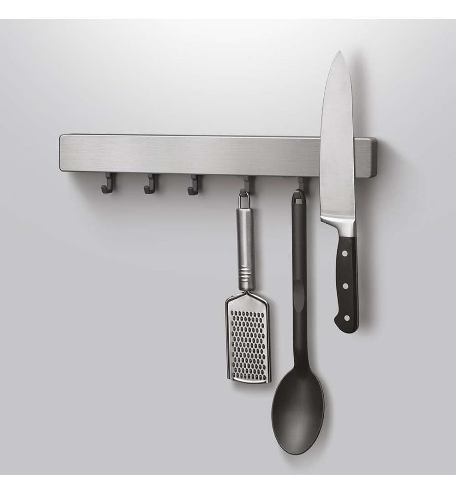 Magnetleiste mit 6 Haken - 39 cm
