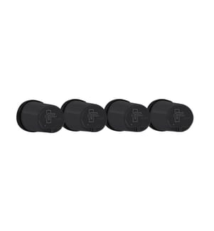 Set de 4 Boîtes de Rangement - Noir