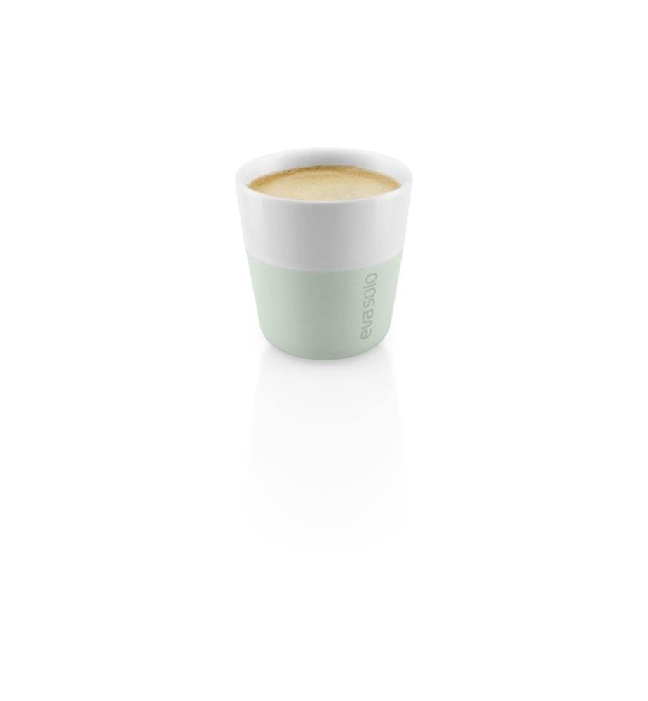 Set di 2 tazze per espresso da 80 ml - Verde/Bianco