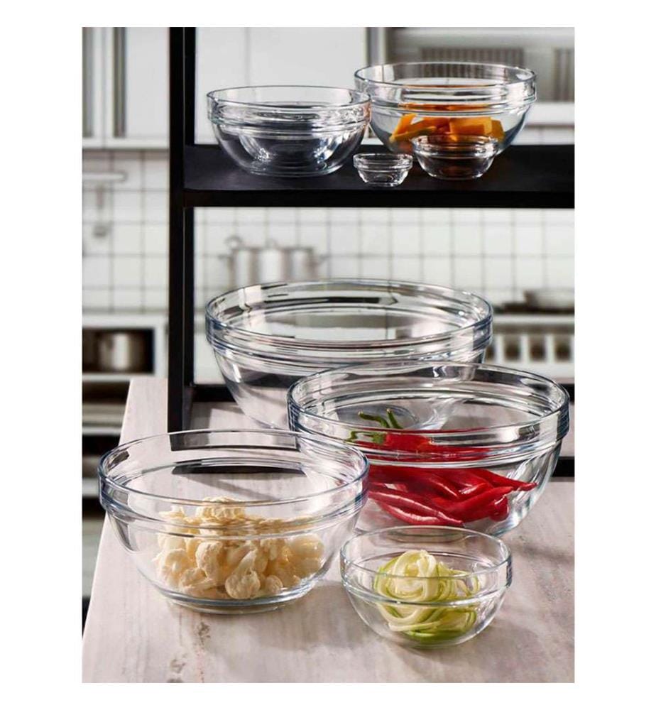 6er-Set Glasschalen - Transparent