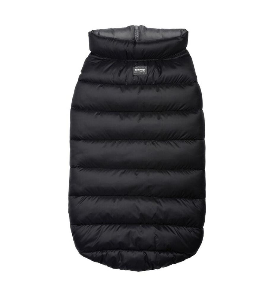 Manteau pour Chien Matelassé 45 cm - Noir/Gris