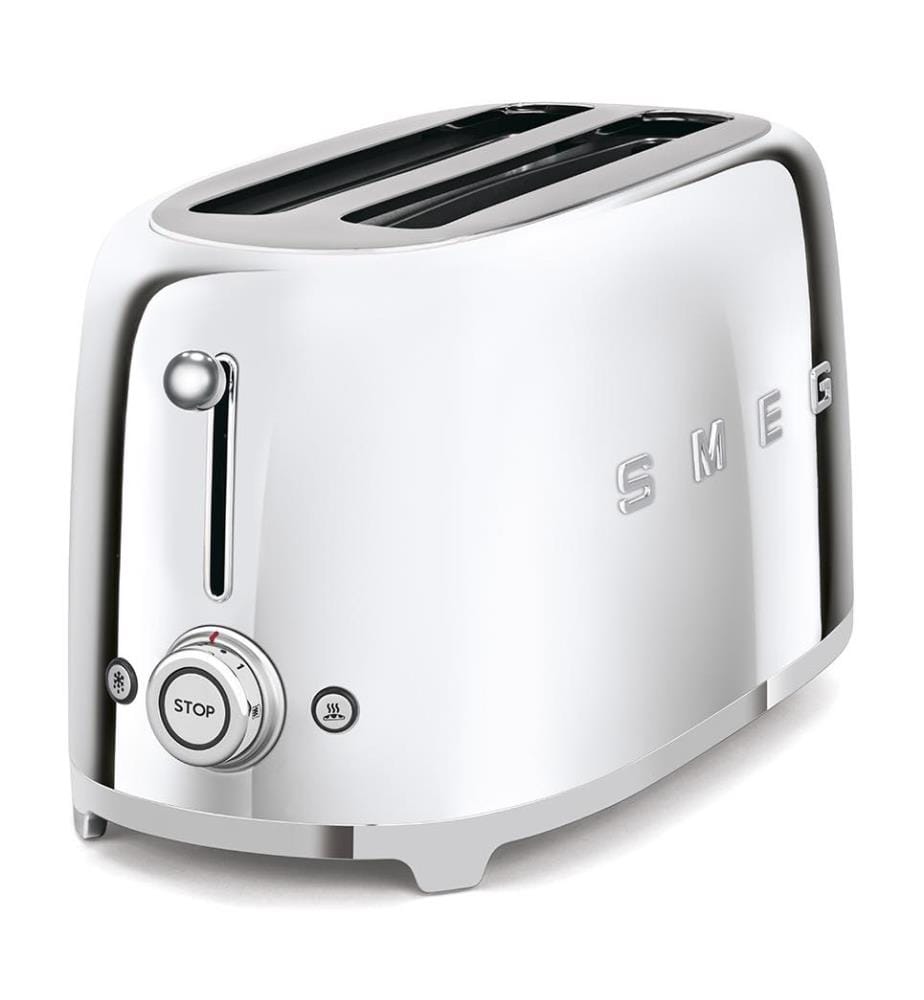 Toaster mit langen Schlitzen - Chrom