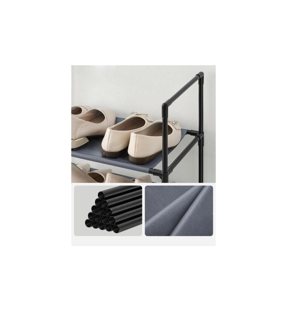 Schuhregal 10 Ebenen - Grau