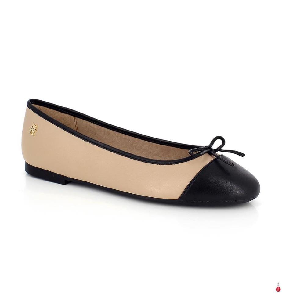Ballerinas - Beige und Schwarz