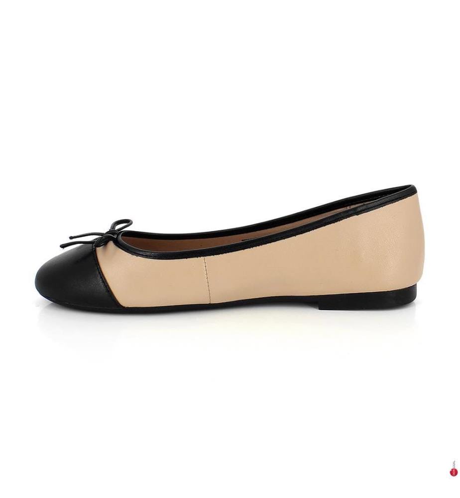 Ballerinas - Beige und Schwarz