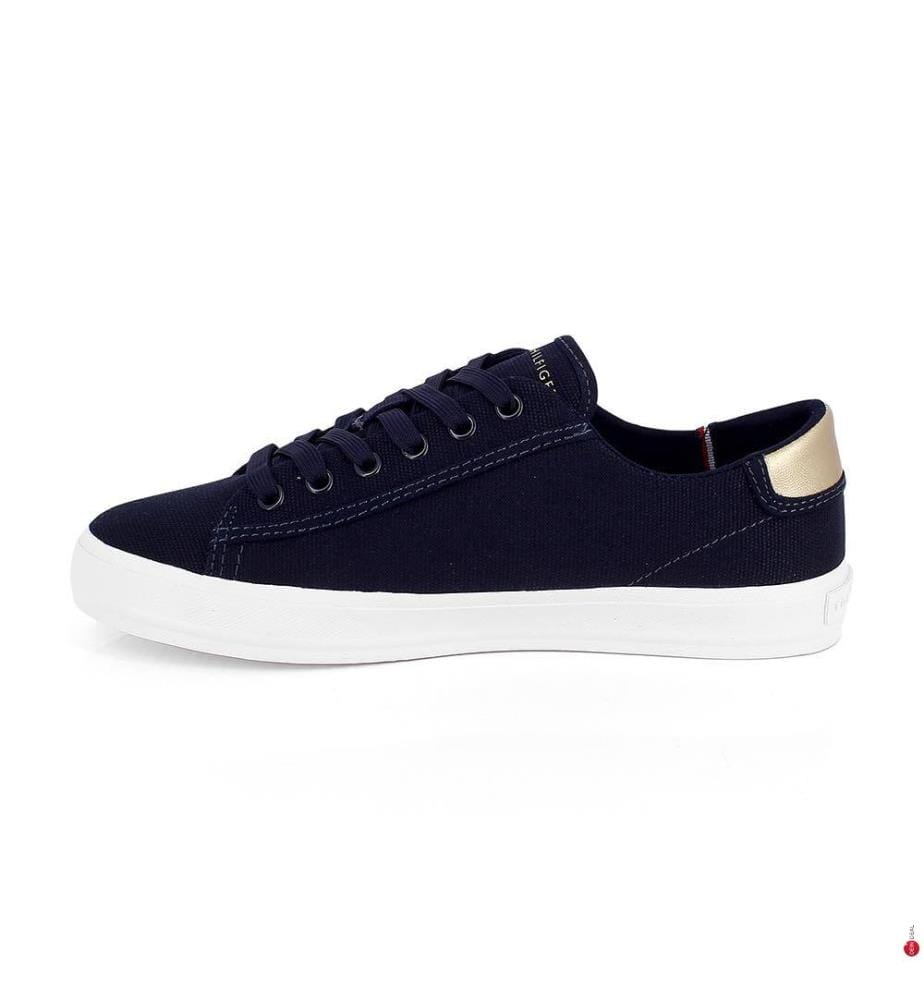 Sneakers aus Leinen - Marine