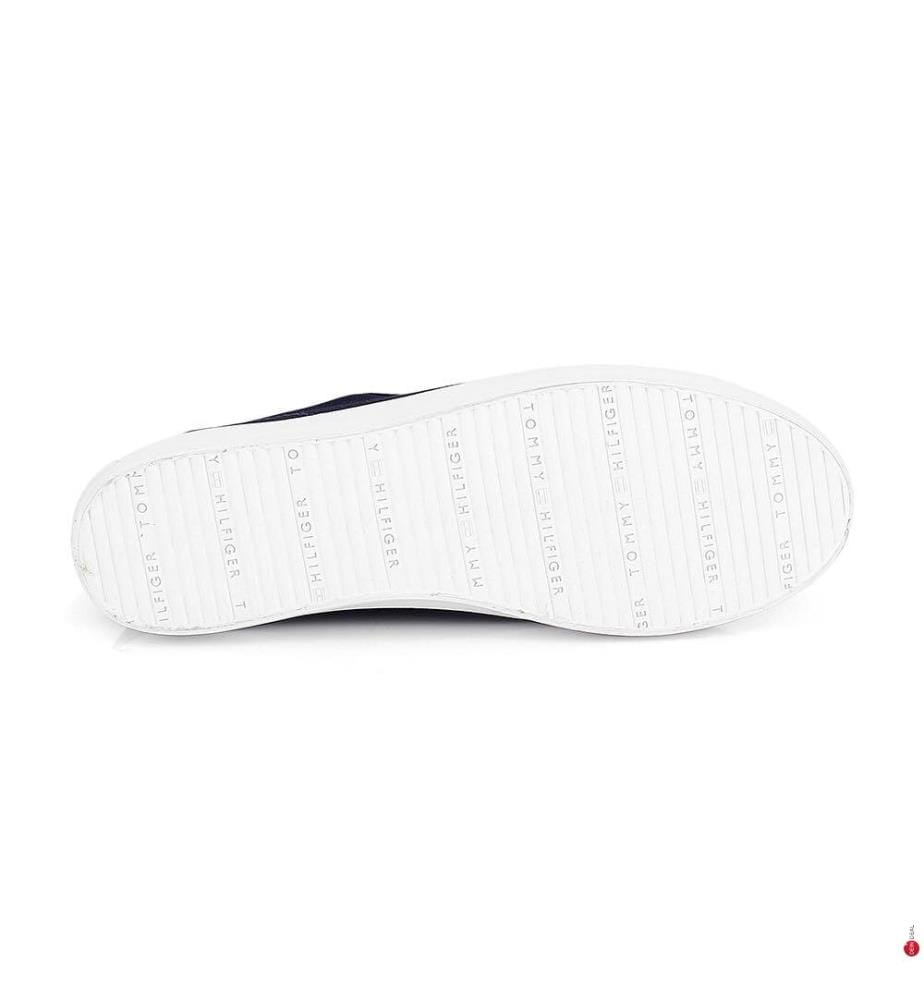 Sneakers aus Leinen - Marine